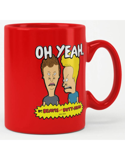 Beavis and Butt-Head hrnček Oh Yeah (Red) obrázok 1