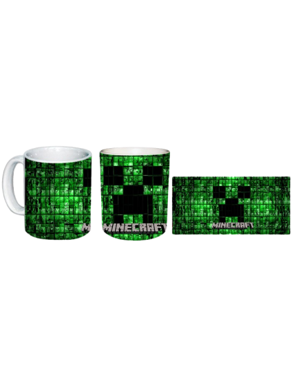 Minecraft - Creeper Mosaic hrnek obrázok 1