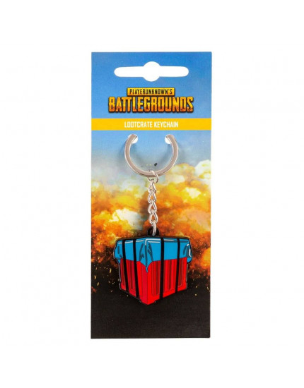 Playerunknowns Battlegrounds Metal Keychain Loot Crate 4 cm obrázok 1