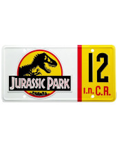 Jurassic Park replika Dennis Nedry Licence Plate