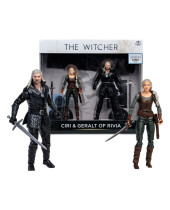 Witcher akčné figúrky Geralt and Ciri (Netflix Season 3) 18 cm