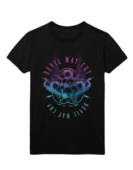 Devil May Cry 5 - Skulls and Roses and Guns (T-Shirt) obrázok 1