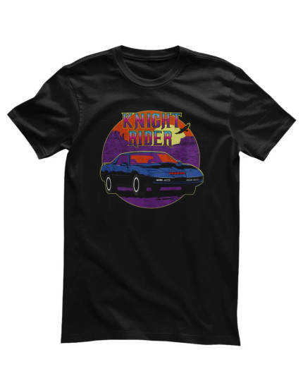 Knight Rider - Retro Sunset (tričko) obrázok 1