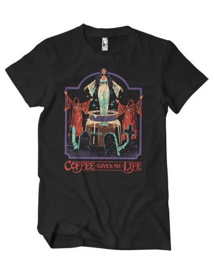 Steven Rhodes Coffee Gives Me Life (T-Shirt) obrázok 1