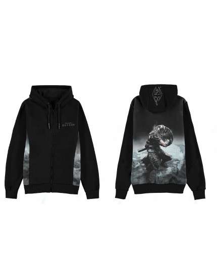 Elder Scrolls V Skyrim Zipper Hoodie Dragonborn obrázok 1