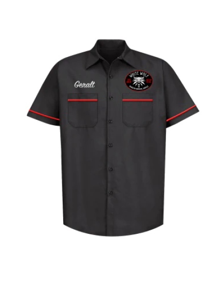 Witcher 3 Monster Removal Service Buttondown (Shirt) obrázok 1