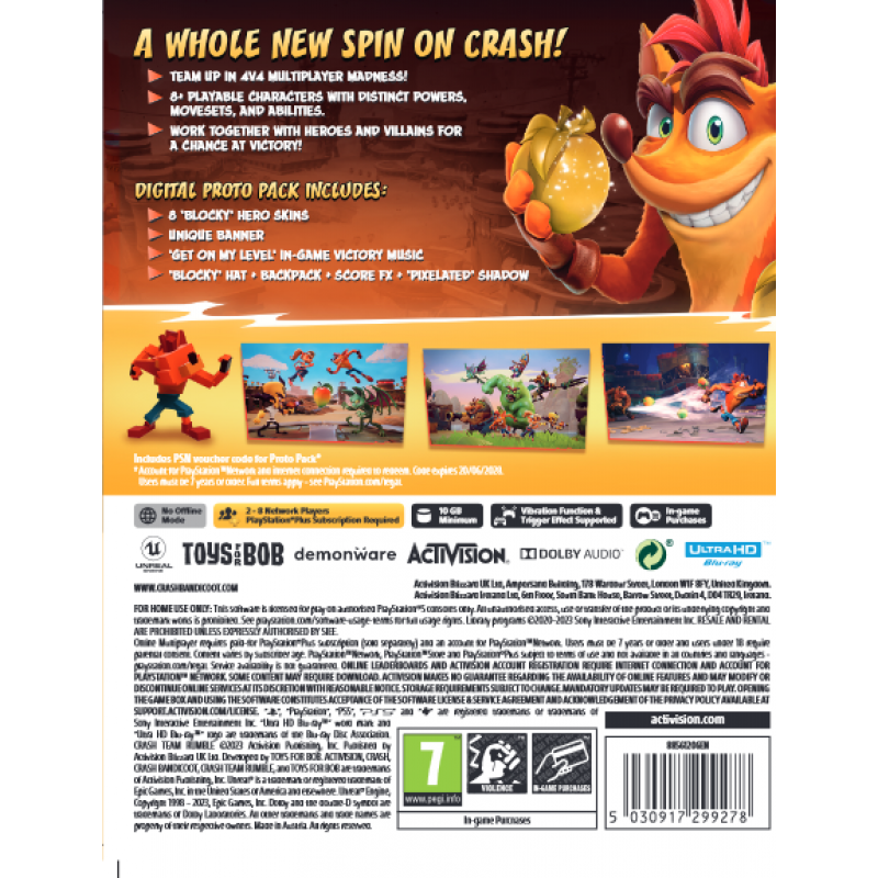 Crash Team Rumble (Deluxe Edition) (PS5) Playstation 5 Activision