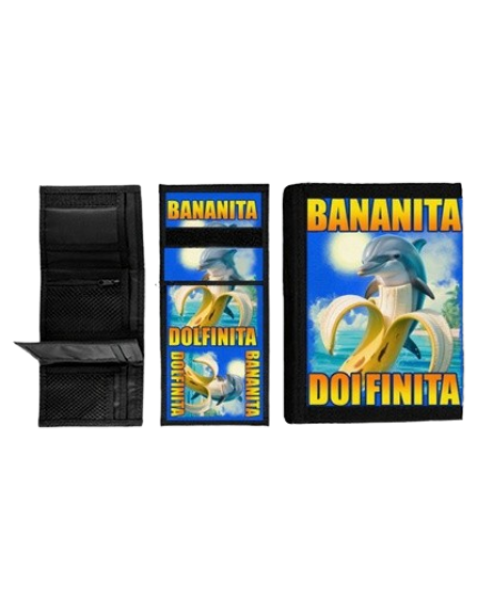 Bananita Dolfinita Italian Brainrot Meme peněženka obrázok 1