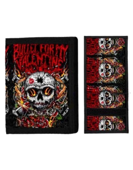 Bullet For My Valentine Skull and Flames peněženka obrázok 1