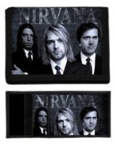 Nirvana White Black Band peněženka