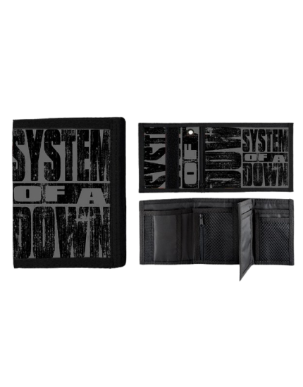 System of a Down Logo Grey peněženka obrázok 1