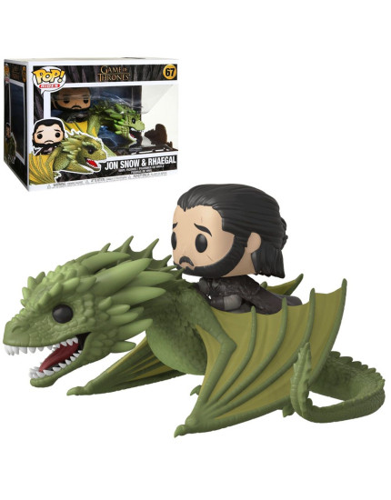 Pop! Game of Thrones - Jon Snow and Rhaegal Super Sized 18 cm obrázok 1