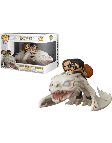 Pop! Movies - Harry Potter - Harry, Hermione and Ron Riding Gringotts Dragon (4-Pack) obrázok 1