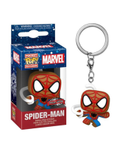 Pop! Pocket Keychain - Gingerbread Spider-Man (Special Edition)