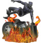 Black Panther Movie Marvel Gallery PVC diorama Flaming Car 23 cm obrázok 3