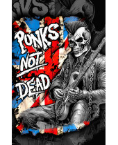 Punks Not Dead - Guitar (vlajka)