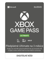 XBOX - Game Pass Ultimate - předplatné na 3 měsíce (digitálny produkt)