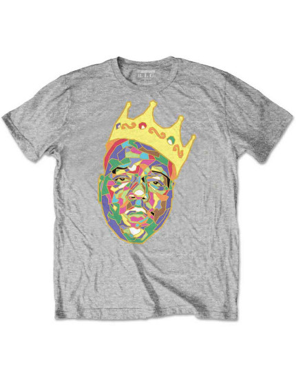 Biggie Smalls - Crown (Heather Grey) (dětské tričko) obrázok 1