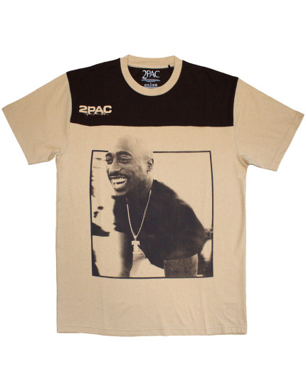 Tupac - Colour Block (Brown and Sand) (tričko) obrázok 1