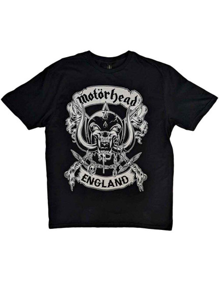 Motorhead - Crossed Swords England Crest (Black) (tričko) obrázok 1