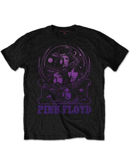Pink Floyd - Purple Swirl (Black) (tričko) obrázok 1