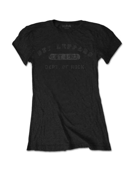 Def Leppard - Collegiate Logo (Black) (dámské tričko) obrázok 1