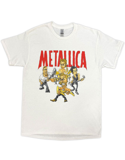 Metallica - Load Chavez Cartoon (White) (tričko) obrázok 1