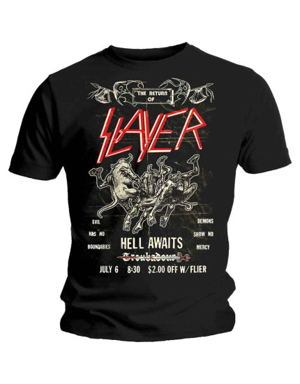 Slayer - Vintage Flyer (Black) (tričko) obrázok 1