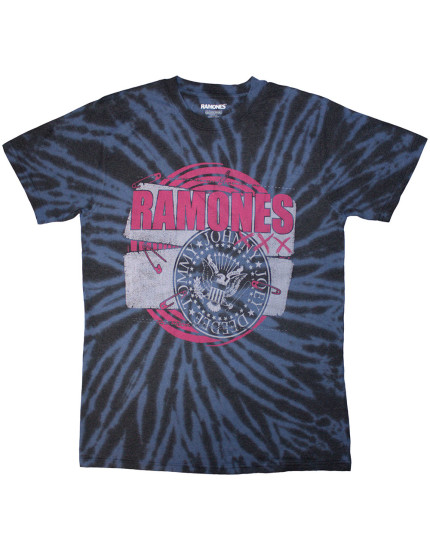 Ramones - Punk Patch (Blue) (Wash Collection) (tričko) obrázok 1