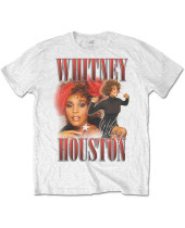 Whitney Houston - 90s Homage (White) (tričko)