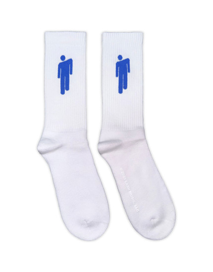 Billie Eilish - Blue Blohsh (White) (EU 40-45) (ponožky) obrázok 1