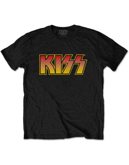 KISS - Classic Logo (Black) (tričko) obrázok 1