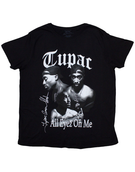 Tupac - All Eyez B&W (Black) (tričko) obrázok 1