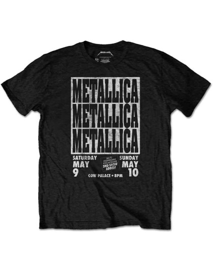 Metallica - Cow Palace (Black) (tričko) obrázok 1