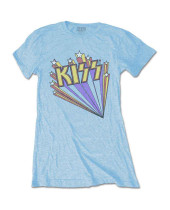 KISS - Stars (Light Blue) (dámské tričko)