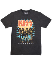 KISS - Destroyer 3D Logo (Charcoal Grey) (tričko)