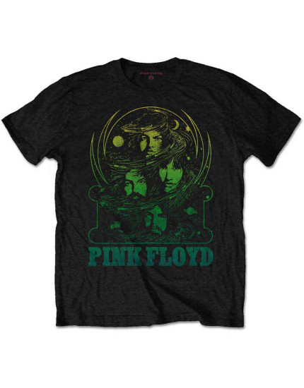 Pink Floyd - Green Swirl (Black) (tričko) obrázok 1