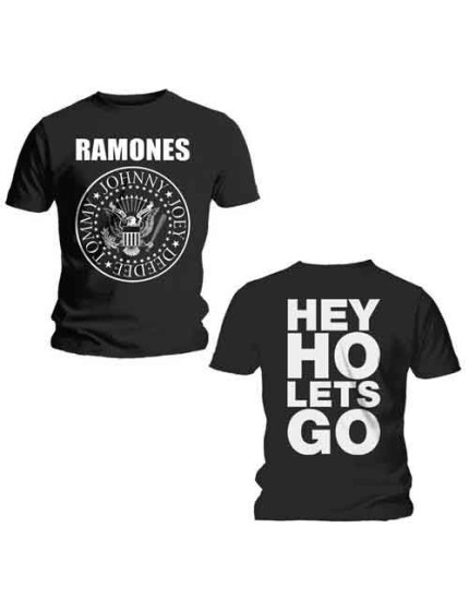 Ramones - Hey Ho (Black) (Back Print) (tričko) obrázok 1