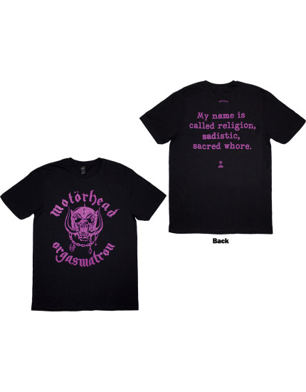 Motorhead - Orgasmatron Lyric (Back Print) (tričko) obrázok 1
