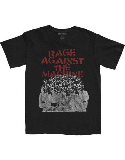 Rage Against The Machine - Crowd Masks (Black) (tričko) obrázok 1