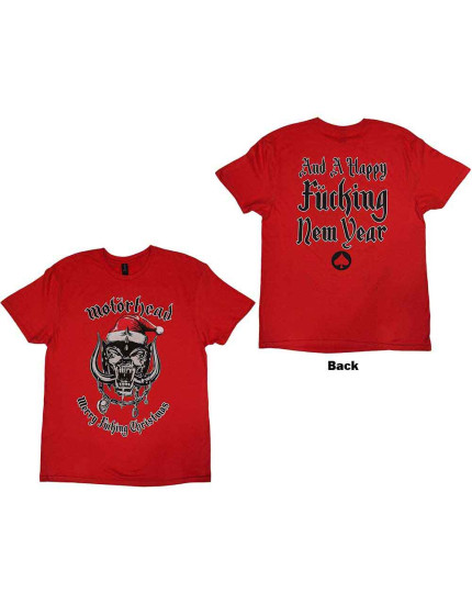 Motorhead - Christmas 2017 (Red) (Back Print) (tričko) obrázok 1