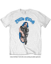Billie Eilish - Bling Glitter Print (White) (Embellished) (dětské tričko)