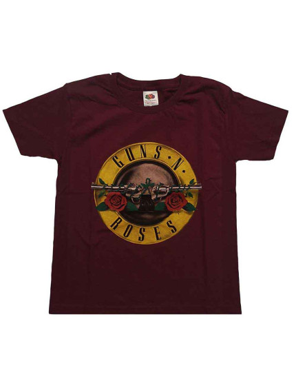 Guns N Roses - Classic Logo (Maroon Red) (dětské tričko) obrázok 1