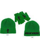 Billie Eilish Beanie Hat and Glove Set: Blohsh (Jelly Bean Green) (kulich)