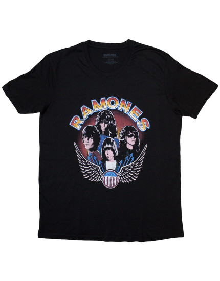 Ramones - Vintage Wings Photo (Black) (dámske tričko) obrázok 1