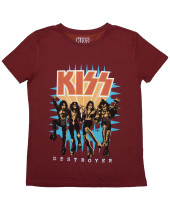 KISS - Destroyer 3D Logo (Red) (dámské tričko)
