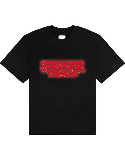 Stranger Things - Logo With Christmas Lights (tričko) obrázok 1