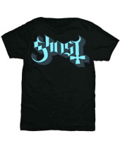 Ghost - Blue Grey Keyline Logo (Black) (tričko)
