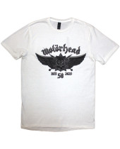 Motorhead - 50 Years Wings Badge (White) (tričko)
