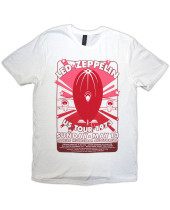 Led Zeppelin - Mobile Municipal (White) (tričko)